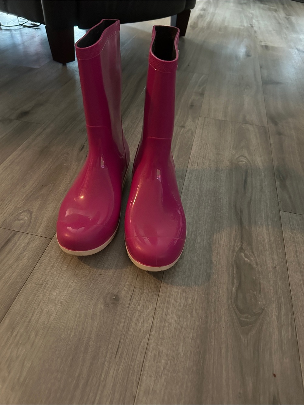 UGG Hot Pink Gloss Rain Boot